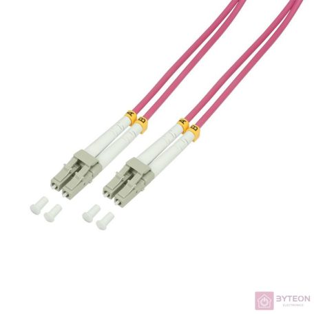 LogiLink 10m, LC - LC száloptikás kábel OM4 Ibolya