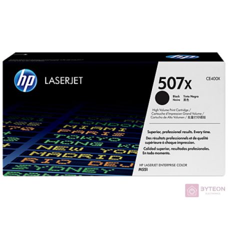 HP 507X (CE400X) - Fekete, nagy kapacitású