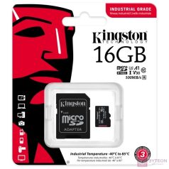   Kingston Technology Industrial memóriakártya 16 GB MicroSDHC UHS-I Class 10