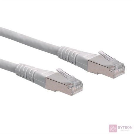 ROLINE S/FTP Patch cable, Cat.6, PIMF, 5.0m, grey, AWG26 hálózati kábel Szürke 5 M