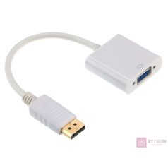   Gembird A-DPM-VGAF-02-W video átalakító kábel VGA (D-Sub) DisplayPort Fehér