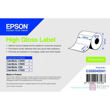 Epson High Gloss Label