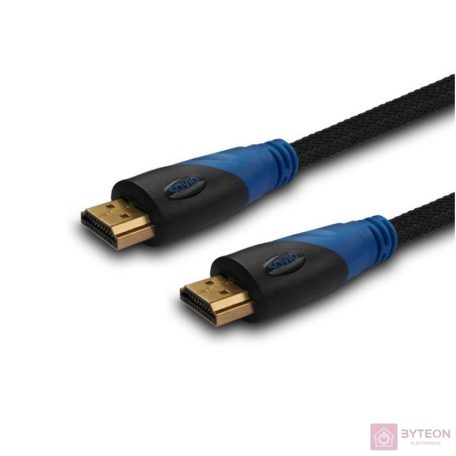 Savio CL-07 HDMI kábel 3 M HDMI A-típus (Standard) Fekete, Kék