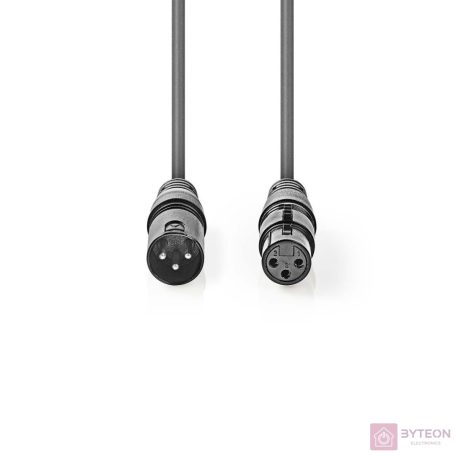 Nedis COTG15010GY100 audio kábel XLR (3-pin) Szürke