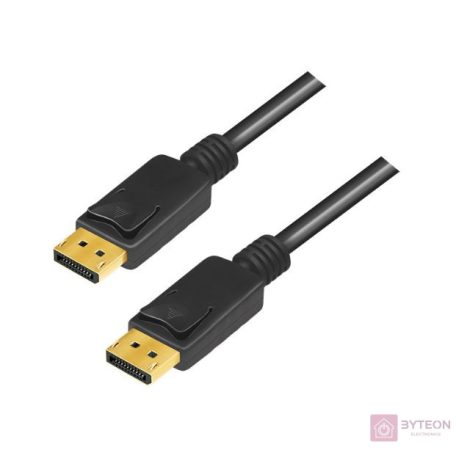 LogiLink CV0139 DisplayPort kábel 5 M Fekete