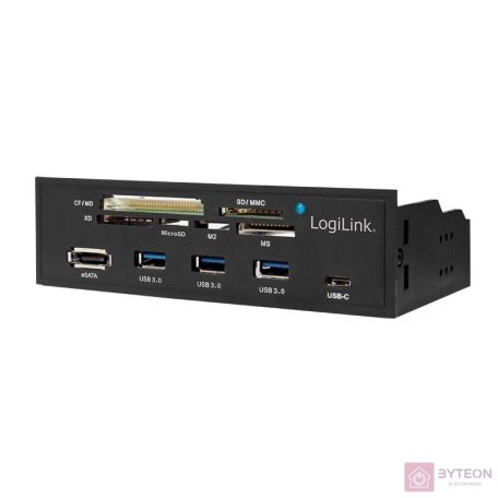 LogiLink UA0341 kártyaolvasó SATA Belső Fekete