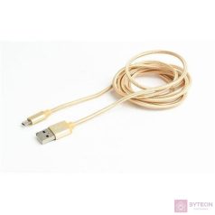   Cablexpert CCB-MUSB2B-AMBM-6-G USB kábel 1,8 M USB 2.0 USB A USB C Arany