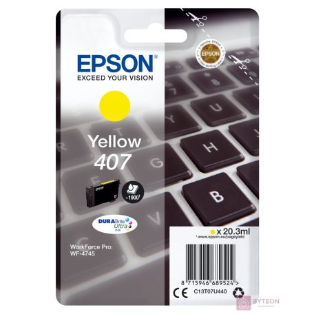 Epson WF-4745 tintapatron 1 dB Eredeti Nagy (XL) kapacitású Cián