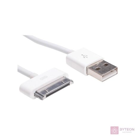 Akyga AK-USB-08 USB kábel 1 M USB 2.0 USB A Micro-USB B/Lightning/Apple 30-pin Fehér
