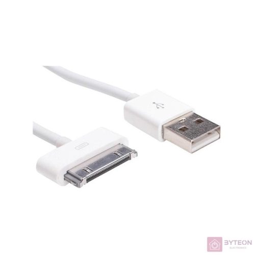 Akyga AK-USB-08 USB kábel 1 M USB 2.0 USB A Micro-USB B/Lightning/Apple 30-pin Fehér