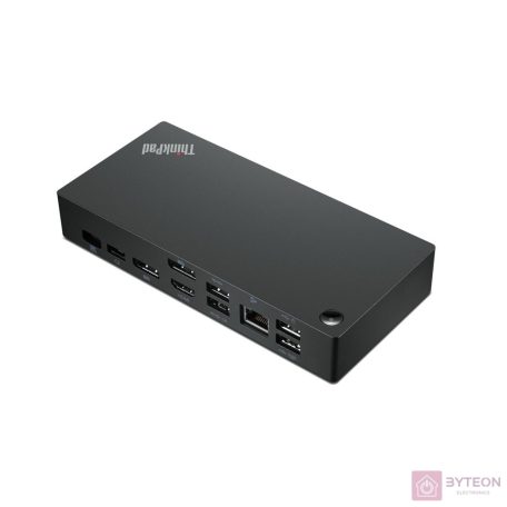 Lenovo 40AY0090EU dokkoló állomás és port replikátor Vezetékes USB 3.2 Gen 1 (3.1 Gen 1) Type-C Fekete