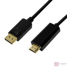   LogiLink CV0127 video átalakító kábel 2 M DisplayPort HDMI A-típus (Standard) Fekete
