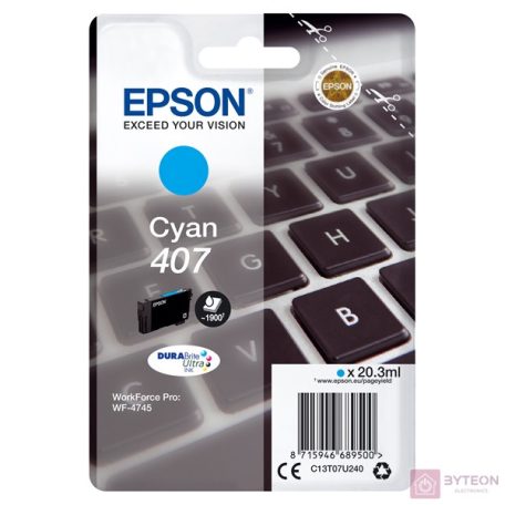Epson WF-4745 tintapatron 1 dB Eredeti Nagy (XL) kapacitású Cián