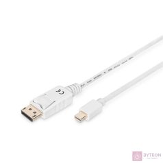   Digitus AK-340102-020-W DisplayPort kábel 2 M Mini DisplayPort Fehér