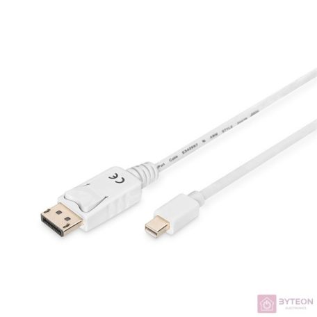 Digitus AK-340102-020-W DisplayPort kábel 2 M Mini DisplayPort Fehér