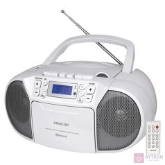   Sencor SPT 3907 W hordozható sztereó rendszer Digitális 4 W Fehér