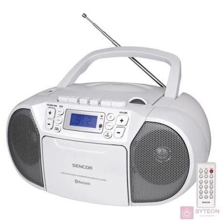 Sencor SPT 3907 W hordozható sztereó rendszer Digitális 4 W Fehér