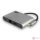 ACT AC7040 dokkoló állomás és port replikátor Vezetékes USB 3.2 Gen 1 (3.1 Gen 1) Type-C Szürke