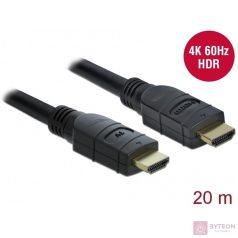   DeLOCK 85286 HDMI kábel 20 M HDMI A-típus (Standard) Fekete