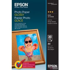 Epson Photo Paper Glossy fotópapír A4 Fehér Fényes