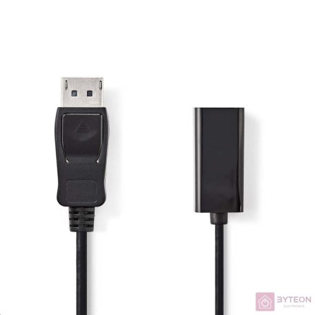 Nedis CCGB37150BK02 video átalakító kábel 0,2 M DisplayPort HDMI A-típus (Standard) Fekete