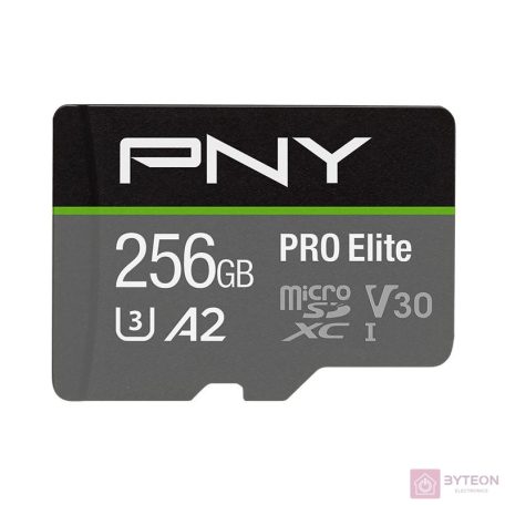 PNY P-SDU256V32100PRO-GE memóriakártya 256 GB MicroSDXC UHS-I Class 10