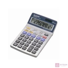   Sharp EL2125C számológép Asztali Pénzügyi számológép Fekete, Kék, Szürke