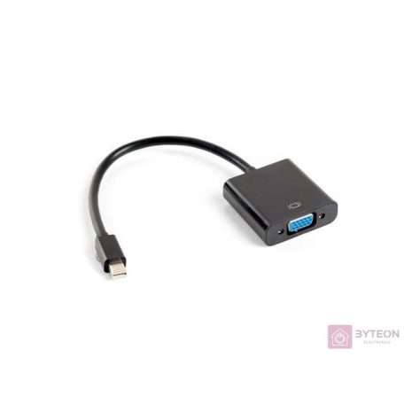 Lanberg AD-0006-BK video átalakító kábel 0,2 M VGA (D-Sub) Mini DisplayPort Fekete
