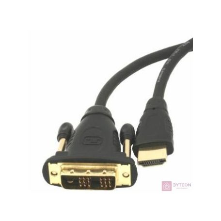 Gembird 3m, HDMI/DVI, M/M DVI-D Fekete