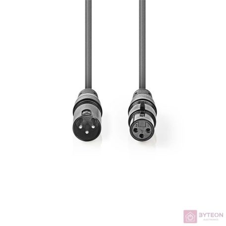 Nedis COTG15010GY150 audio kábel XLR (3-pin) Szürke