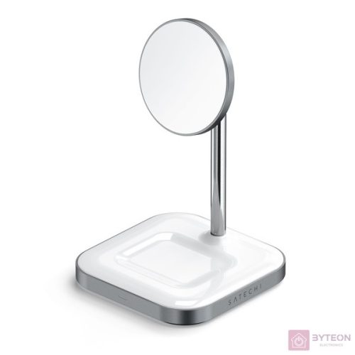 Satechi ST-WMCS2M mobiltelefon töltő Ezüst, Fehér Beltéri