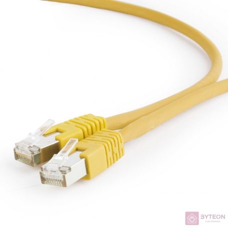 Gembird PP6A-LSZHCU-Y-5M hálózati kábel Sárga Cat6a S/FTP (S-STP)