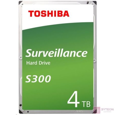 Toshiba Surveillance S300 4TB [3.5"/5400/256MB/SATA3]