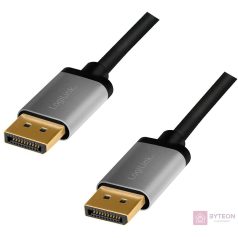 LogiLink CDA0102 DisplayPort kábel 3 M Szürke, Fekete