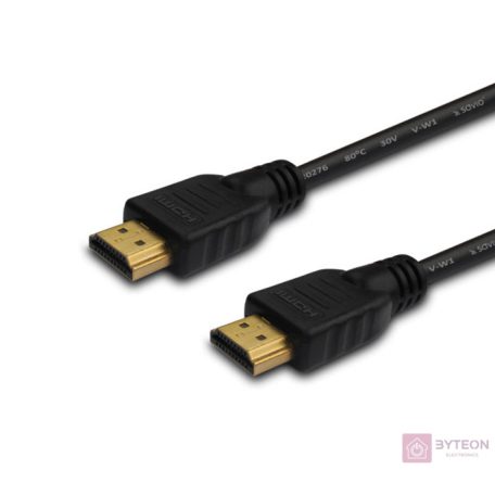 Savio CL-01 HDMI kábel 1,5 M HDMI A-típus (Standard) Fekete