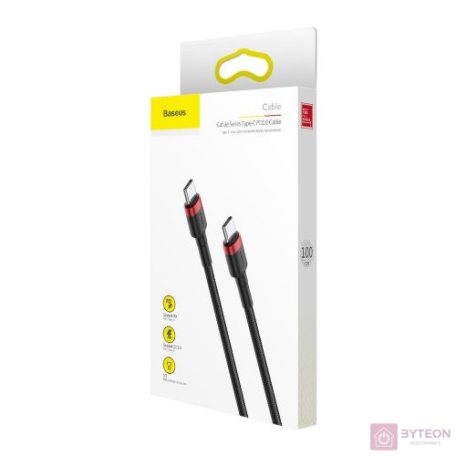 Baseus CATKLF-G91 USB kábel 1 M USB C Fekete