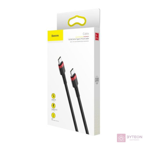 Baseus CATKLF-G91 USB kábel 1 M USB C Fekete