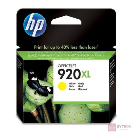 HP 920XL (CD974AE) - Sárga, nagy kapacitású