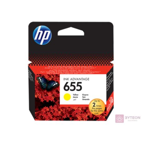 HP 655 (CZ112AE) - Sárga