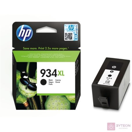 HP 934XL (C2P23AE) - Fekete, nagy kapacitású