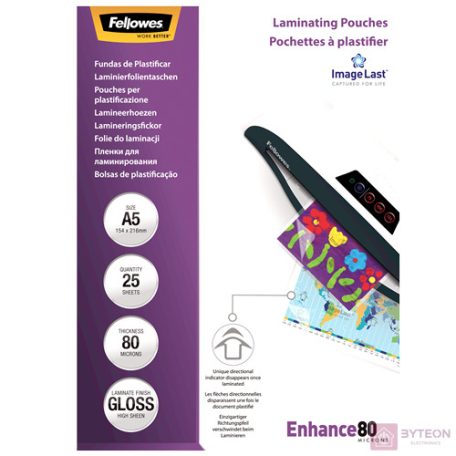 Fellowes 5396003 lamináló tasak 25 dB