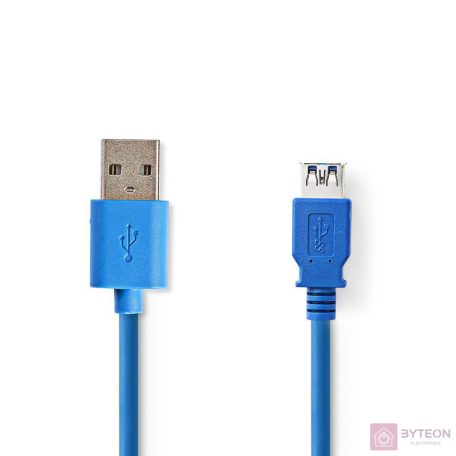 Nedis CCGP61010BU20 USB kábel 2 M USB 3.2 Gen 1 (3.1 Gen 1) USB A Kék