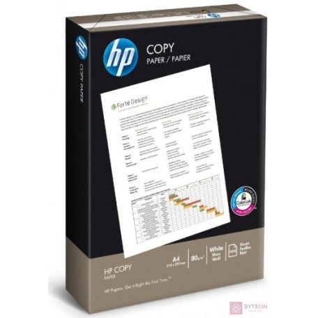 HP Copy Paper 80g/m2 A4 500 sheets 5-pack nyomtatópapír A4 (210x297 mm) Matt 500 lapok