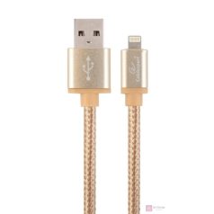 Cablexpert CCB-MUSB2B-AMLM-6-G Lightning kábel 1,8 M Arany
