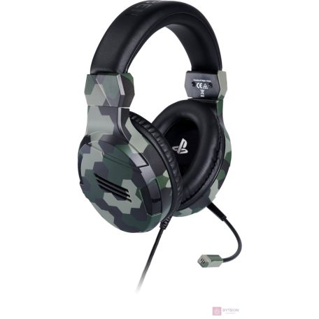 Bigben Interactive PS4OFHEADSETV3G fejhallgató és headset Fejpánt 3,5 mm-es csatlakozó Terepszínű