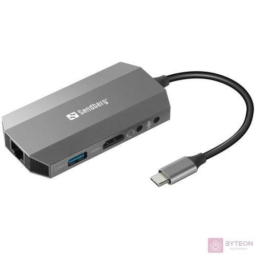 Sandberg USB-C 6-in1 Travel Dock