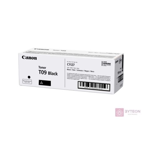 Canon TONER T09 BK festékkazetta 1 dB Eredeti Fekete