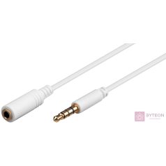 Goobay 1m 3.5mm audio kábel Fehér