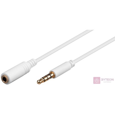 Goobay 1m 3.5mm audio kábel Fehér
