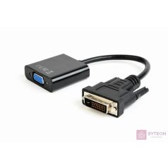 Gembird DVI-D - VGA 0,2 M VGA (D-Sub) Fekete